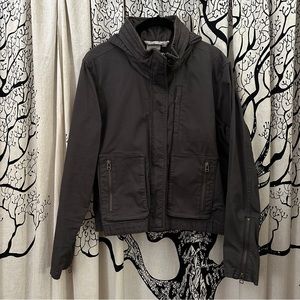 Athleta Hooded Cotton Utility Jacket